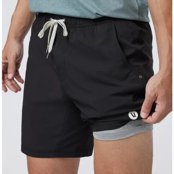 Vuori V302 Men’s Sz XS Black Kore Boxer-Brief Lined 7” Shorts - Picture 11 of 11